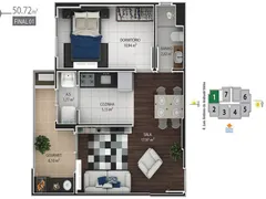 Apartamento com 1 Quarto à venda, 51m² no Boqueirão, Praia Grande - Foto 8