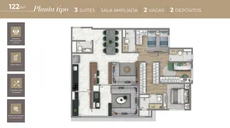 Apartamento com 4 Quartos à venda, 122m² no Tatuapé, São Paulo - Foto 47