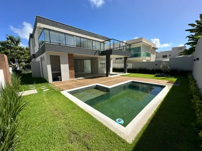 Casa de Condomínio com 4 Quartos à venda, 470m² no Alphaville (Abrantes), Camaçari