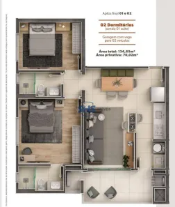 Apartamento com 2 Quartos à venda, 70m² no Do Salto, Blumenau