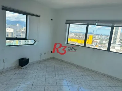 Conjunto Comercial / Sala para alugar, 113m² no Gonzaga, Santos