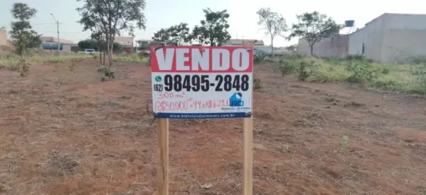 Terreno / Lote / Condomínio à venda, 300m² no portal das aguas, Hidrolândia