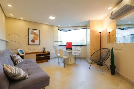 Flat com 1 Quarto para alugar, 42m² no Paraíso do Morumbi, São Paulo