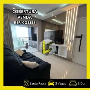 Cobertura com 3 Quartos para venda ou aluguel, 186m² no Santa Paula, São Caetano do Sul