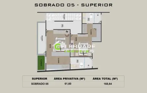 Sobrado com 3 Quartos à venda, 169m² no Alto Tarumã, Pinhais