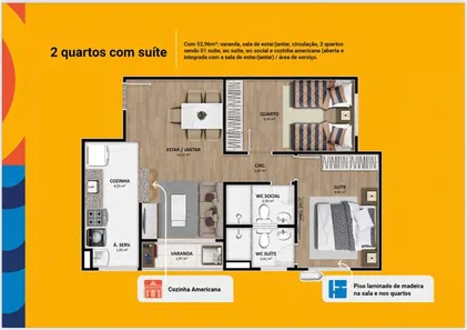 Apartamento com 2 Quartos à venda, 60m² no Aeroporto, Aracaju