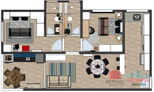 Apartamento com 2 Quartos à venda, 71m² no Quinta das Videiras, Louveira