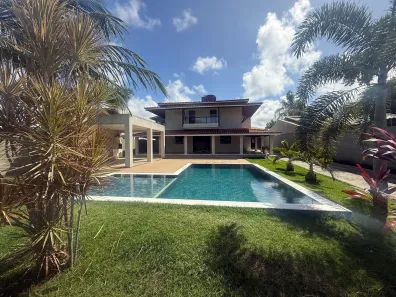 Casa de Condomínio com 4 Quartos para venda ou aluguel, 500m² no Busca Vida (Abrantes), Camaçari