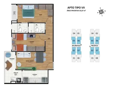 Apartamento com 2 Quartos à venda, 56m² no Atalaia, Aracaju