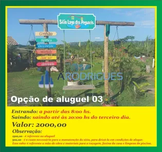 Fazenda / Sítio / Chácara com 3 Quartos para venda ou aluguel, 160m² no Socorro, São Francisco do Conde