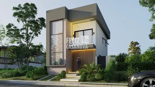 Casa de Condomínio com 3 Quartos à venda, 87m² no Parque Nascente do Rio Capivara, Camaçari