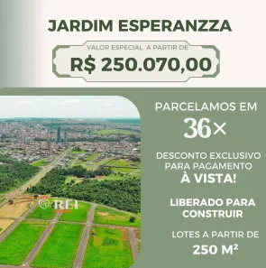Terreno / Lote / Condomínio à venda, 250m² no Jardim Esperanza, Rio Verde