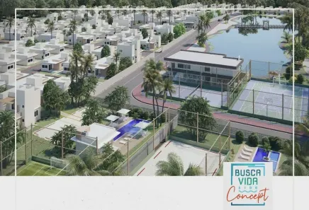 Casa de Condomínio com 2 Quartos à venda, 69m² no Nova Abrantes (Abrantes), Camaçari