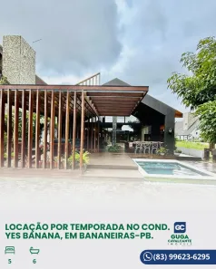 Casa de Condomínio com 5 Quartos para alugar, 200m² no , Bananeiras
