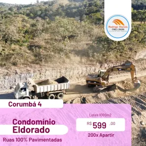 Terreno / Lote / Condomínio à venda, 1000m² no Centro, Corumbá de Goiás