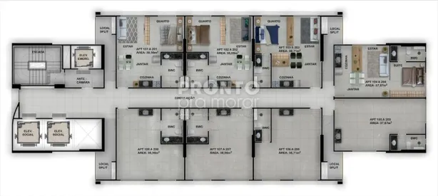 Apartamento com 1 Quarto à venda, 40m² no Maranguape I, Paulista