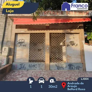 Loja / Salão / Ponto Comercial para alugar, 30m² no Andrade Araujo, Belford Roxo