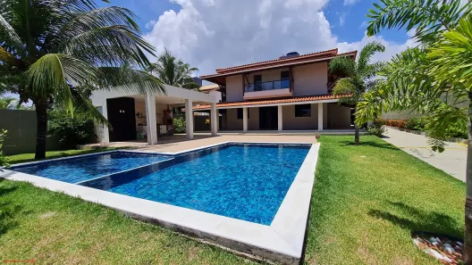 Casa de Condomínio com 4 Quartos para venda ou aluguel, 389m² no Busca Vida (Abrantes), Camaçari