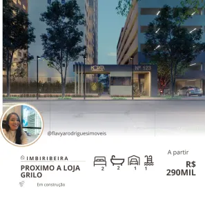 Apartamento com 2 Quartos à venda, 43m² no Imbiribeira, Recife