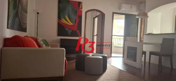 Flat com 1 Quarto para alugar, 48m² no Gonzaga, Santos