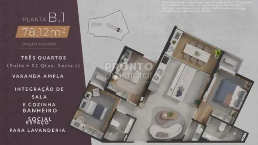 Apartamento com 3 Quartos à venda, 78m² no Paiva, Cabo de Santo Agostinho