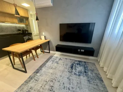 Apartamento com 1 Quarto para alugar, 40m² no Vila São Francisco (Zona Sul), São Paulo