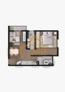 Apartamento com 1 Quarto à venda, 44m² no Vossoroca, Votorantim
