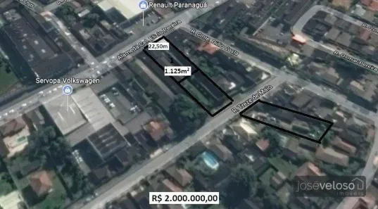 Terreno / Lote / Condomínio à venda, 1125m² no Estradinha, Paranaguá