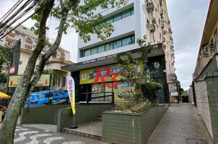 Conjunto Comercial / Sala para alugar, 113m² no Gonzaga, Santos
