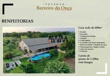 Fazenda / Sítio / Chácara à venda, 97000000m² no , Paranã