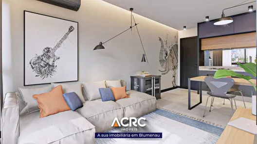 Apartamento com 1 Quarto à venda, 34m² no Fortaleza, Blumenau