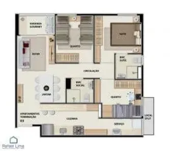 Apartamento com 3 Quartos à venda, 61m² no Barro, Recife