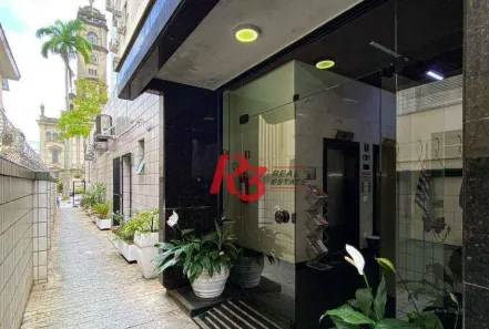 Conjunto Comercial / Sala para alugar, 113m² no Gonzaga, Santos