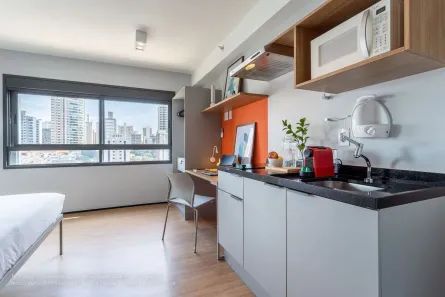 Apartamento com 1 Quarto para alugar, 24m² no Perdizes, São Paulo