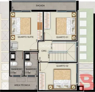 Sobrado com 3 Quartos à venda, 112m² no Rainha, Itapoá
