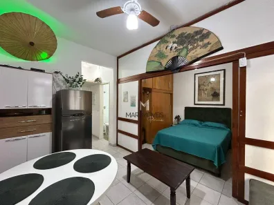 Kitnet com 1 Quarto à venda, 35m² no Pitangueiras, Guarujá