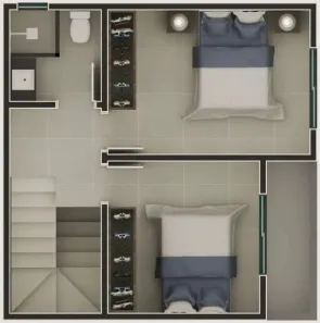 Sobrado com 2 Quartos à venda, 71m² no Jardim das Acácias, Campo Largo