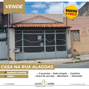 Casa com 3 Quartos à venda, 120m² no Siqueira Campos, Aracaju