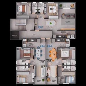 Apartamento com 2 Quartos à venda, 60m² no Jockey de Itaparica, Vila Velha