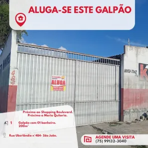 Galpão / Depósito / Armazém para alugar, 200m² no São João, Feira de Santana