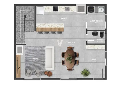 Casa de Condomínio com 3 Quartos à venda, 135m² no São José, Santa Maria