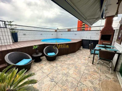 Cobertura com 3 Quartos para venda ou aluguel, 227m² no Loteamento João Batista Julião, Guarujá