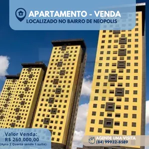 Apartamento com 2 Quartos à venda, 56m² no Neópolis, Natal