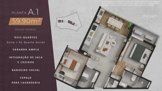 Apartamento com 2 Quartos à venda, 60m² no Paiva, Cabo de Santo Agostinho