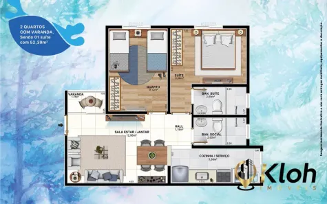 Apartamento com 2 Quartos à venda, 52m² no Duarte Silveira, Petrópolis