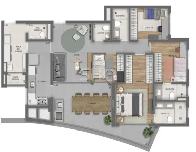 Apartamento com 3 Quartos à venda, 136m² no Água Branca, São Paulo