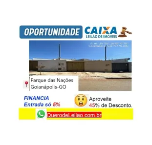 Casa com 2 Quartos à venda, 73m² no Parque das Nações, Goianápolis