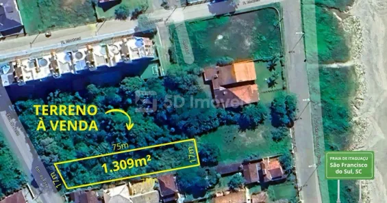 Terreno / Lote / Condomínio à venda, 1309m² no Do Ubatuba, São Francisco do Sul
