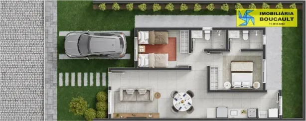 Casa com 2 Quartos à venda, 60m² no Monte Catine, Vargem Grande Paulista
