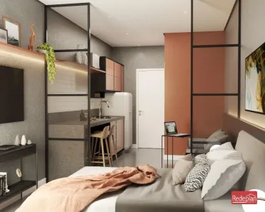 Flat com 1 Quarto à venda, 24m² no Jardim Amália, Volta Redonda